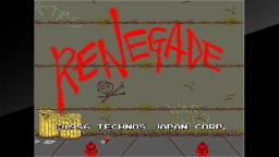 Arcade Archives: Renegade Title Screen